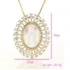 porcelana 2018 Trending Products OEM micro pave chain necklace pendant, fashionable jewelry pendant necklace for sale fabricante