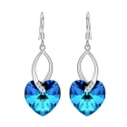 China 925 Sterling Silver Love Heart French Hook Dangle Earrings Birthday Anniversary Gifts for Women Mom Wife manufacturer