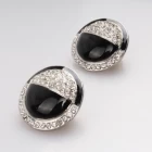 porcelana Bling Bling Rhinestones Crystal Fireball Disco Ball Ball Stud Earrings Stainless Steel Bead Earrings fabricante