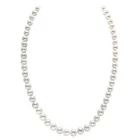 Cina China Supplier 14K Gold Round White Freshwater Cultured Pearl Necklace for Women produttore