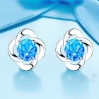 China Christmas Gift 925 Sterling Silver Crystal Stud Earrings Manufacturer Woman Earrings manufacturer