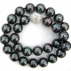 China Classically Elegant Black South Sea Pearl Necklace For Women manufacturer