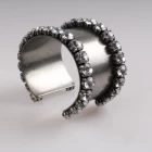 China Custom design high quality die copper ancient silver plated bangle womens bracelets artificial jewellery online manufacturer