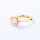 Cina Dainty petite white gold topaz pearl jewelry sterling silver cluster ring manufacturer oem produttore