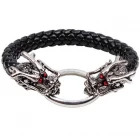 China Drache-Armband PU-Leder umsponnene Armbänder oem Armreiflieferantenporzellan Hersteller