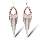 China Fashion China Bijoux Charming Lady Bohemian style Fantastic Tassels Earrings Handmade Party Wear Jewelry Designs supplier china For Women manufacturer