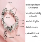 China Fashion Jewelry European Silver Plated Bead Bracelet for Women manufacturer