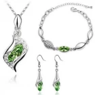China Fashion Lady Drop Crystal Rhinestone Jewelry Set Wholesale in China manufacturer