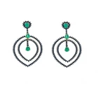 China Fashion Stud Earring Austria Crystal Zircon Ladies Earrings Designs New Model Pictures Jewelry manufacturer