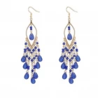 porcelana Fashion Women Long  Beaded Ear Stud Hook Dangle Earrings Jewelry Multi Color for Wemen Choose As Gift fabricante