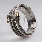 China Good Quality Wholesale Affordable Women Bracelet Rhodium Plated Special Metal Chain Bangle Fashion bangle USA manufacturer