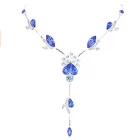 China Gorgeous Rhinestone Crystal Floral Necklace Earrings set Supplier in China Hersteller