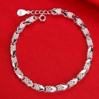 China Jewelry cz sterling siver bracelet bangle for beautiful girl manufacturer