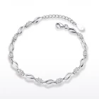 porcelana Korean Style Sterling Silver Diamonds Bracelet Bangle Manufacturer in China fabricante