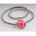 China Metal chain belt elastic goose throat chain metal fashion belts 18k gold plating stretch shell waist belt,belt wholesales in china manufacturer