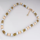 China Mixed Color Pearl Necklace Round Pearl Beads Women Necklace Meilanxuan Jewerly Hersteller