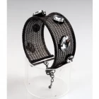 China Net chain jewelry fashion women bangles and bracelets black gunmetal plated net sand belt bangles manufacturer