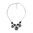 China New Arrive Customized Fashion Jewellery Zinc Alloy Crystal Flower Pendant Necklace for women Accessories Hersteller