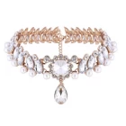 China Pearl Jewelry Chain, Flower Women Choker Necklace Accessory, Rhinestone Pendant Chain as Gift Hersteller