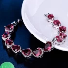 China Perfect Accessory Captivating Alluring Bracelet Crystal Teardrop Bracelet Featuring Cubic zirconia Stones Surrounded By Rhinestone Fashion bangle USA manufacturer