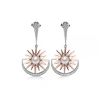 China Fashion costume jewelry made in china wholesale new style alloy pearl earring E1016 manufacturer