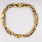 China Rose Gold vergoldet Schmuck Lieferanten, Mode Charme stieg vergoldet Halskette Hersteller