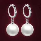 China Sterling Silver Earrings Women's 925 Sterling Silver Fashion Pearl Earrings manufacturer