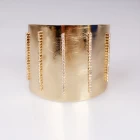 China Wholesale Fashion Jewelry 18k Gold Plated Bangles Latest Design Copper Bracelets Bangle manufacturer