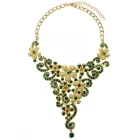 porcelana Venta al por mayor hecho a medida profesional de zinc aleación de metal de plata chapado de oro de moda de lujo collar de joyas de aleación Vintage collares fabricante