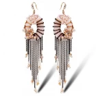 porcelana Wholesale fashion charm elegant latest earring designs exotic vintage style dangle tassel earrings for women,tassel hanging tassel fabricante