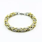 China Großhandel Produkte Hersteller Vintage Mens Armband 316 l Edelstahl Armbänder Bangles, 18 Karat Gold Plating Titan Armbänder Schmuck Hersteller