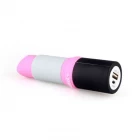 China Branded logo lipstick promotional pvc personalizd portable power bank charger manufacturer
