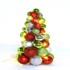 China 12" beliebte Farbe Metall Kegel Prelit Weihnachtsbaum Hersteller