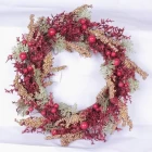 الصين 2017 البطارية المضاء شخصية يتحدث عيد الميلاد إكليلا من الزهور الصانع