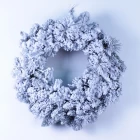 China 24" PVC snowy wreath for holiday decoration manufacturer