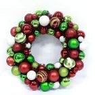 China 60cm Color Painted Christmas Ornament Wreath manufacturer