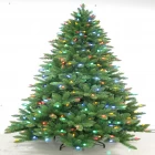 China 7.5' PE christmas tree decorations, pre lit christmas tree,pre lit christmas tree  manufacturer