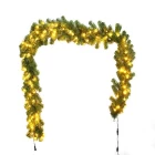 China 9ft Christmas garlands with lights manufacturer