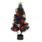 China Christmas decoration supplier Outdoor lighted twig holiday time musical fiber optic christmas tree fabricante