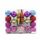 porcelana Christmas tree decoration hanging ball with PVC box fabricante