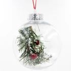 Cina Ornamenti di Natale sfera di plastica trasparente produttore