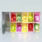 Cina Colorful Lighted Christmas Hanging Ball Ornament With Lights produttore