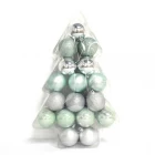 China Decorative salable plastic hanging Christmas ball fabrikant