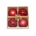 Китай Indoor Christmas ornament shatterproof plastic Xmas decorative ball производителя
