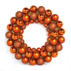 China Inexpensive Hot Selling Plastic Christmas Ball Wreath manufacturer