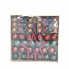 China Inexpensive salable Xmas decorative hanging ball set manufacturer