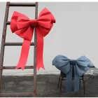 China Large Christmas bow for xmas tree wreath decoration Big Bows outdoor door hanging 60*75cm Hersteller