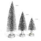 China Mini colored ornaments wooden base bottle brush christmas trees for home party holiday manufacturer
