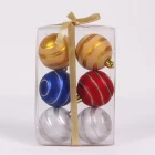 Китай Popular durable plastic decorative christmas ball ornament производителя