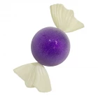 Chiny Purple plastic glitter 18inch christmas candy ornament for xmas tree hanging home festival decor producent
